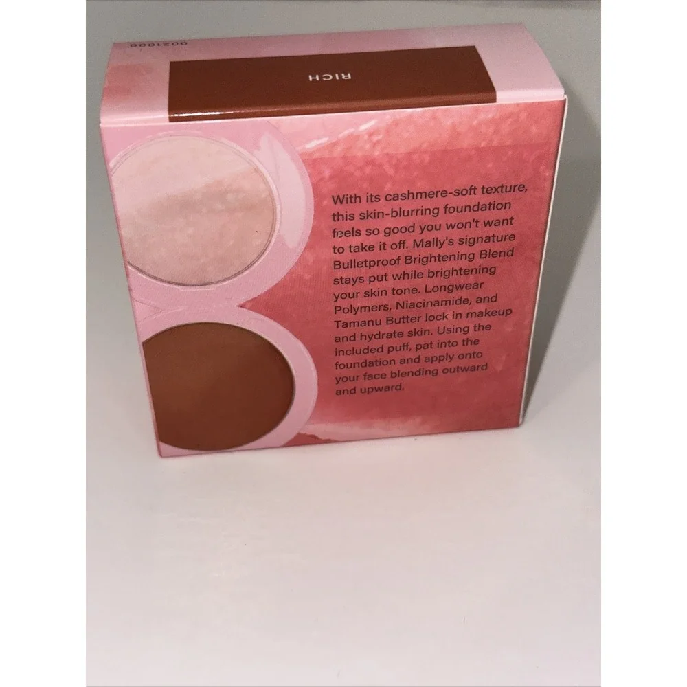 Mally Beauty Soft As Silk‎ Powder Foundation Rich 0.28oz NIB Skin Blurring